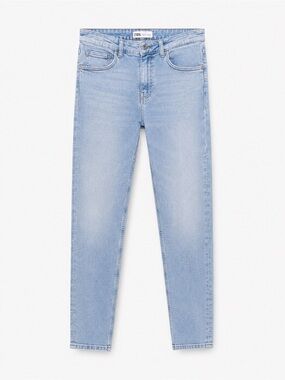 ZARA Jeans Denim High Rise Womens Size 4 Slim Skinny Straight Zip Button